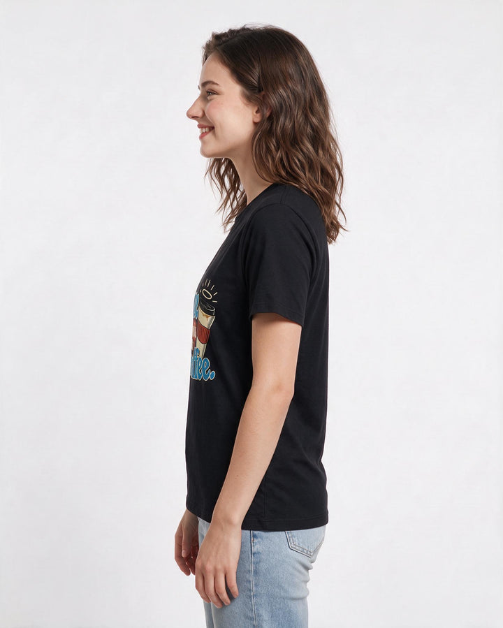 Christian Faith Black T-Shirt for Women – Everyday Expression Graphic Tee product image 2