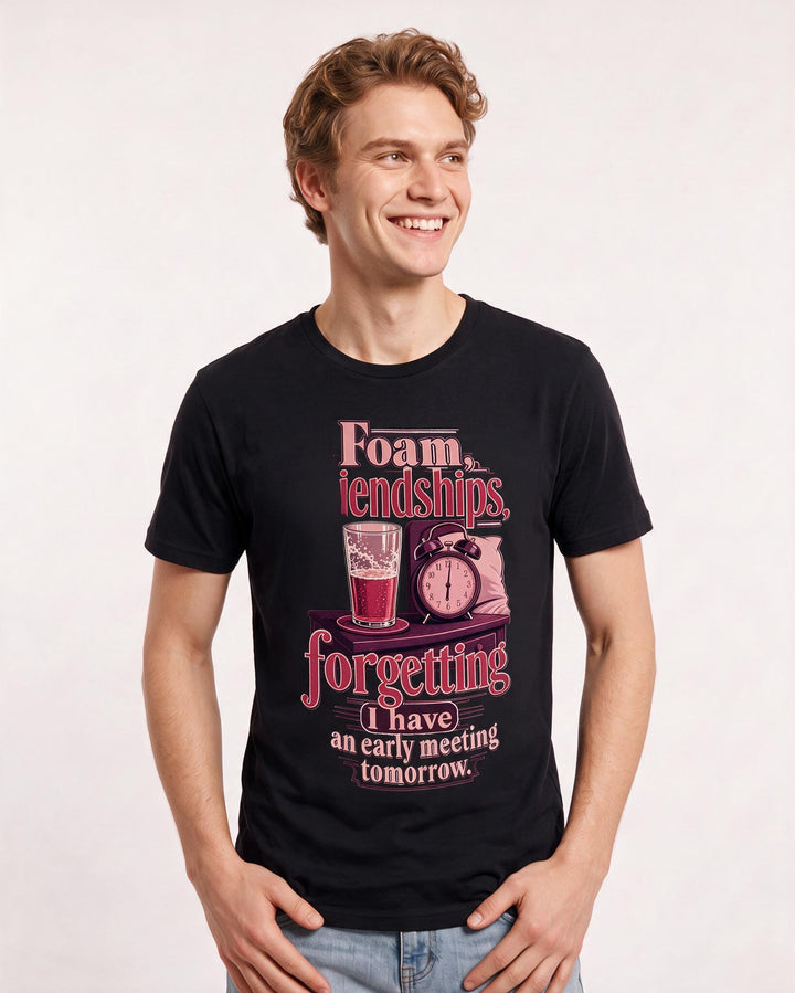 Beer Black T-Shirt for Men – Everyday Expression Graphic Tee product image 3