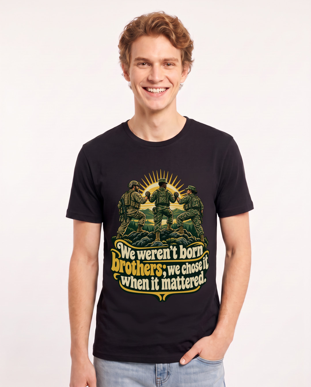 Veteran Black T-Shirt for Men – Everyday Expression Graphic Tee product image 3