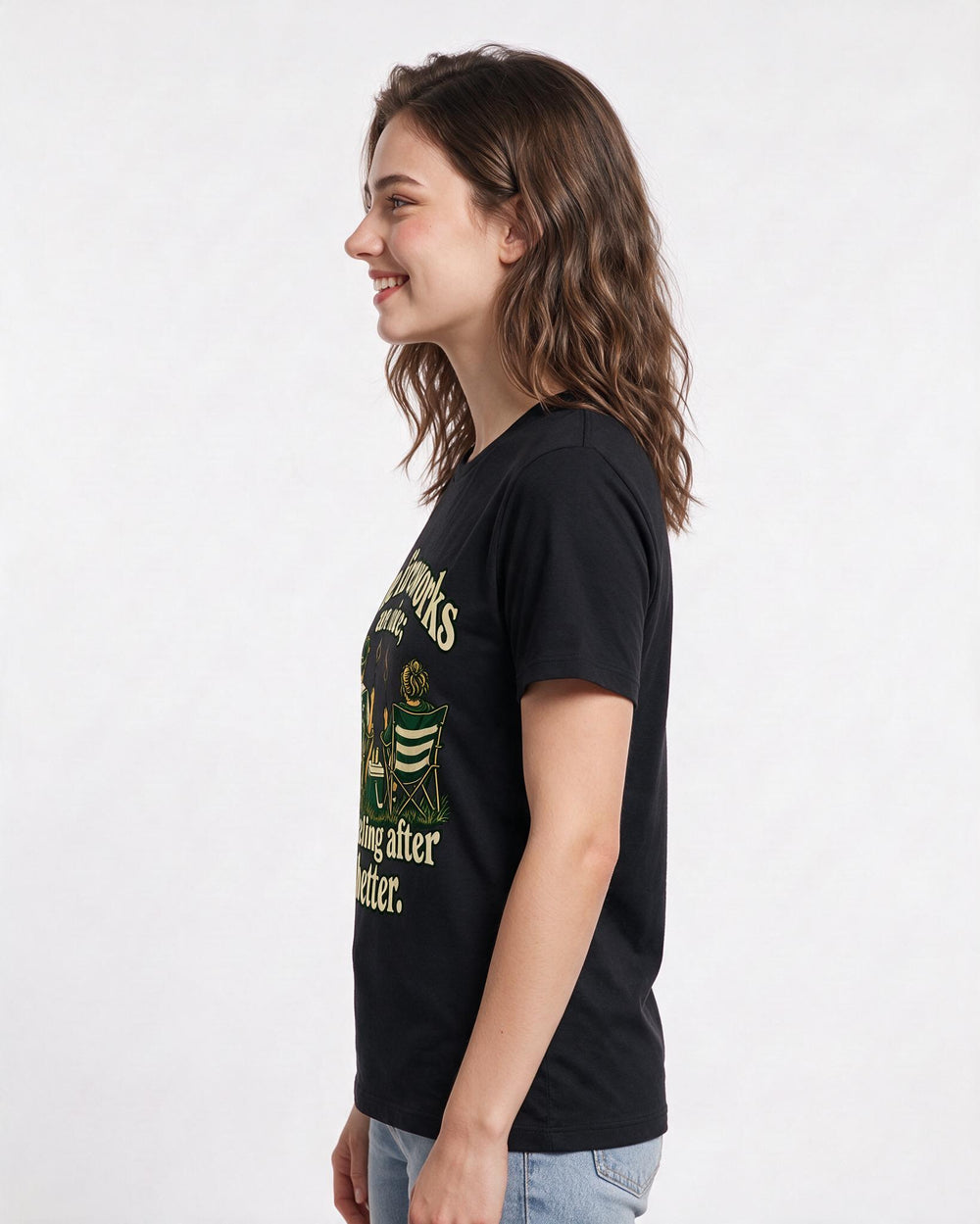 Patriotic Black T-Shirt for Women – Everyday Expression Graphic Tee product image 2