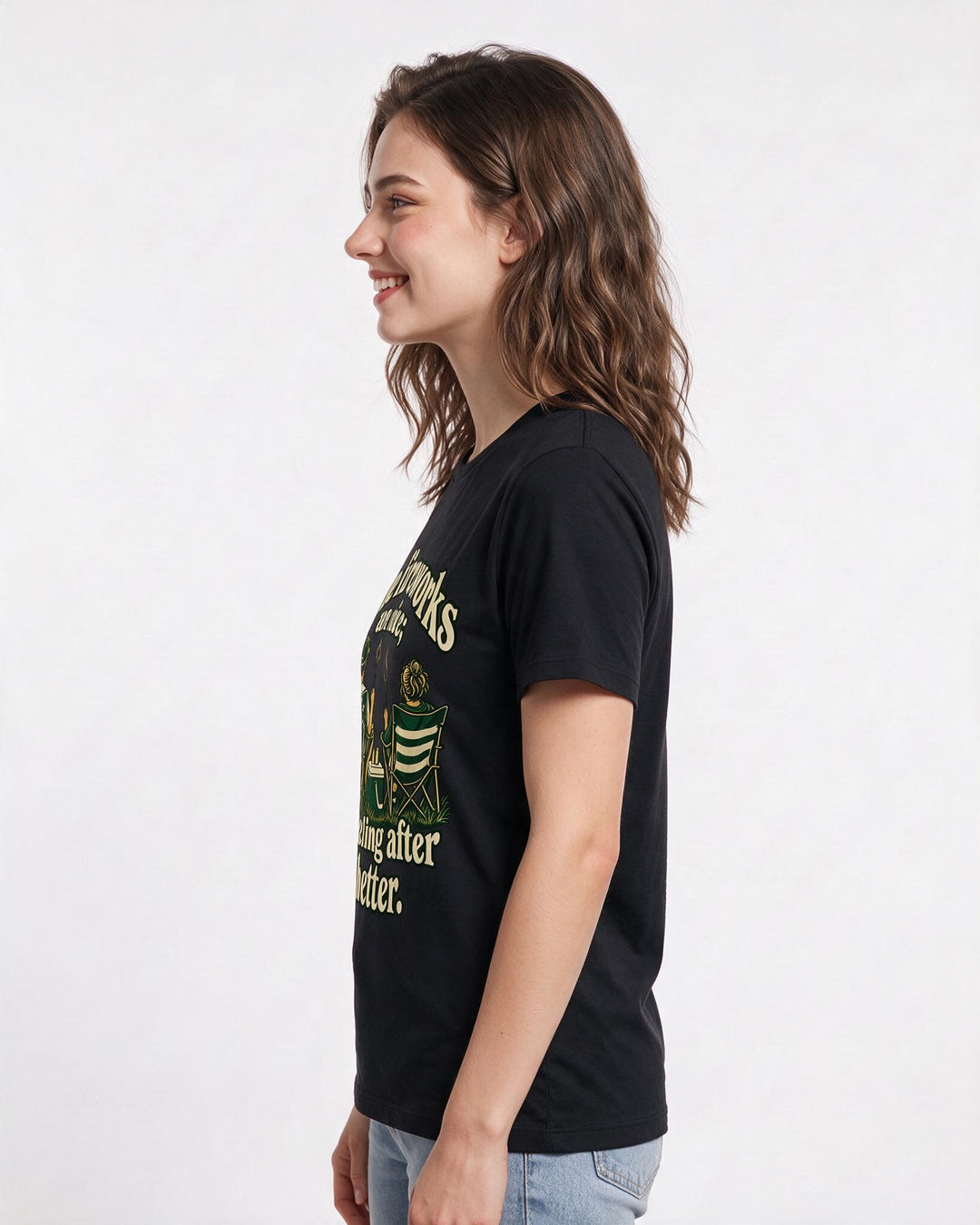 Patriotic Black T-Shirt for Women – Everyday Expression Graphic Tee product image 2