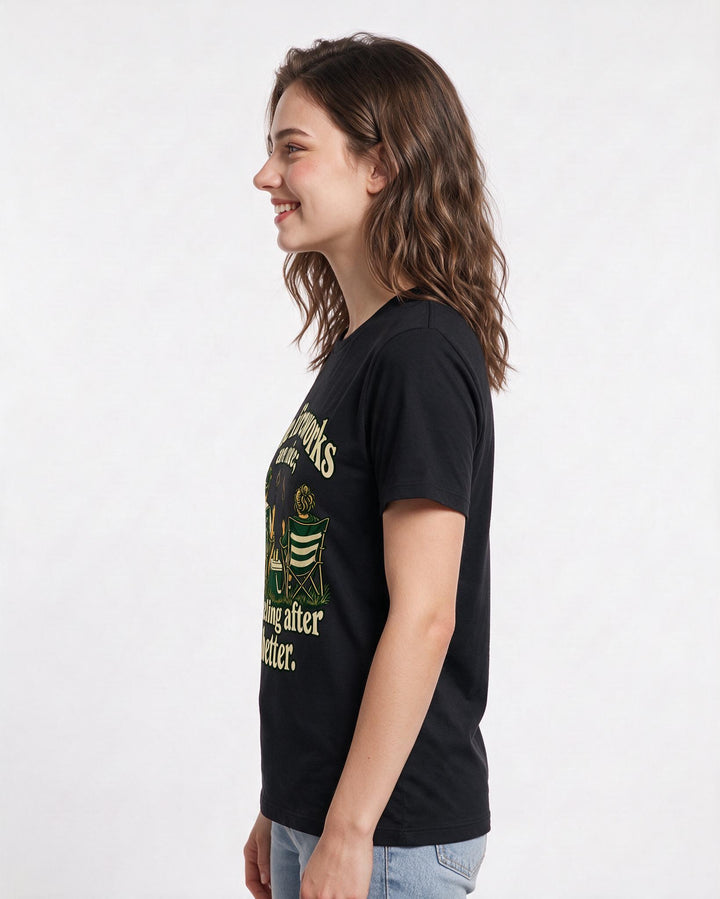 Patriotic Black T-Shirt for Women – Everyday Expression Graphic Tee product image 2
