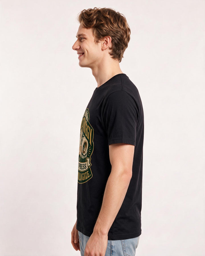 Christmas Black T-Shirt for Men – Holiday Theme Graphic Tee product image 2