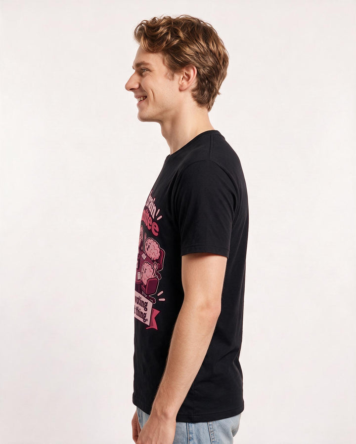 Meme Black T-Shirt for Men – Everyday Expression Graphic Tee product image 2