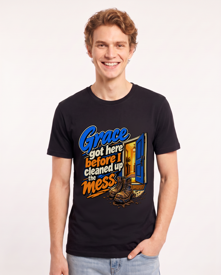 Christian Faith Black T-Shirt for Men – Everyday Expression Graphic Tee product image 3