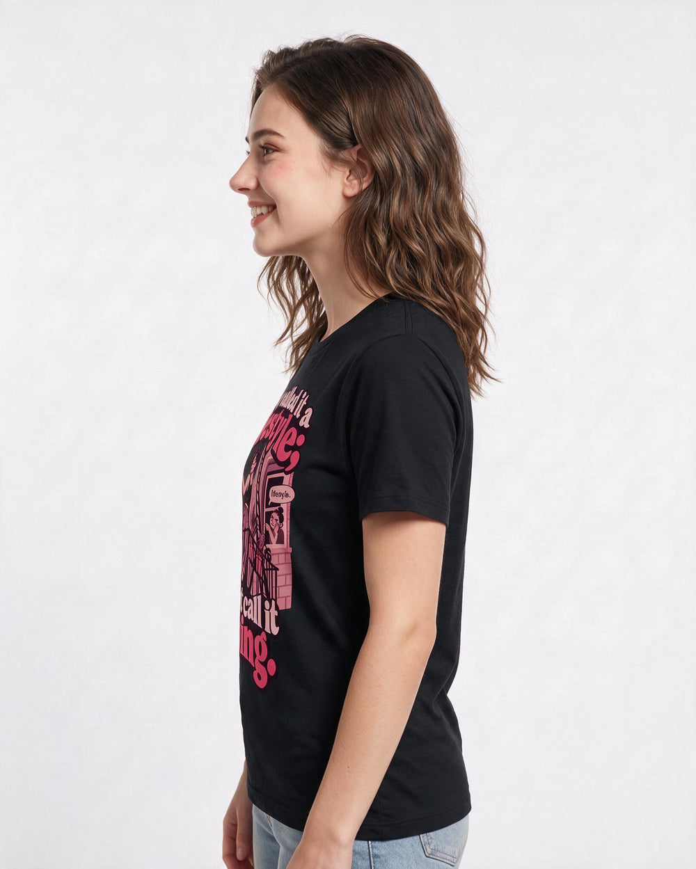 Pride Black T-Shirt for Women – Everyday Expression Graphic Tee product image 2