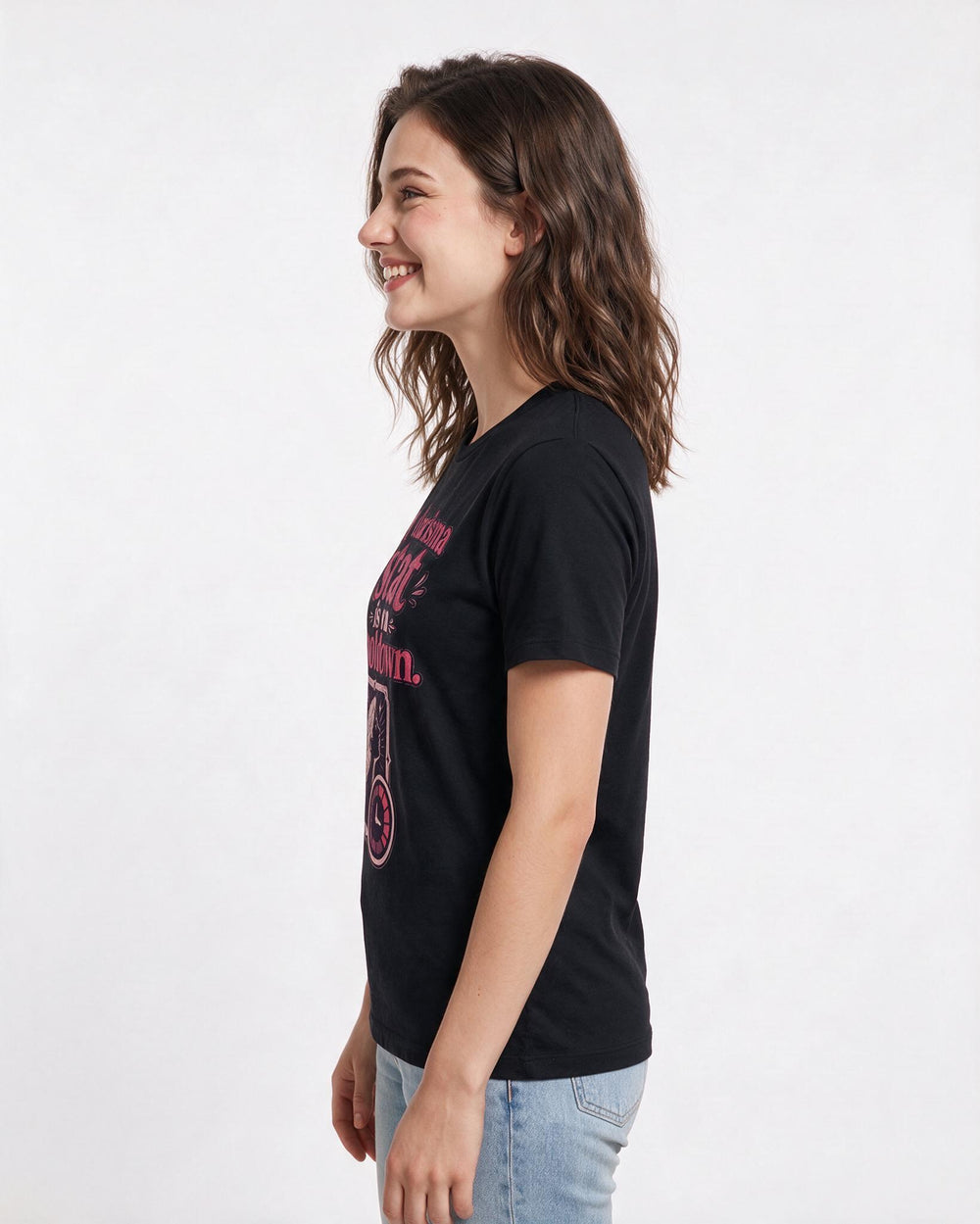 Gaming Women's Black T-Shirt – My charisma stat is on cooldown. product image 2