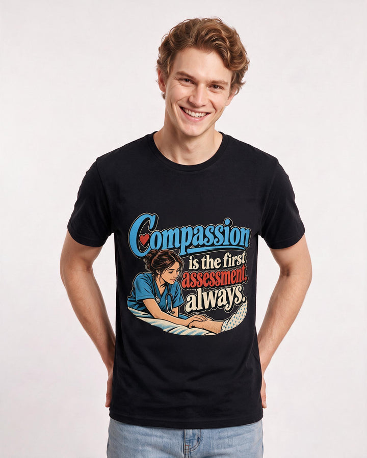 Nurse Black T-Shirt for Men – Nursing Life Graphic Tee product image 1