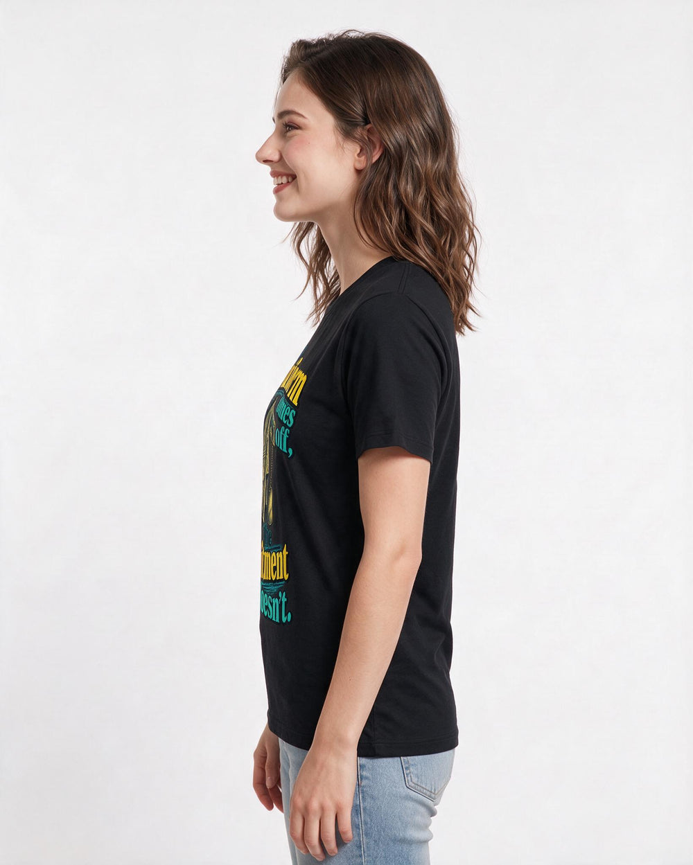 Veteran Black T-Shirt for Women – Everyday Expression Graphic Tee product image 2