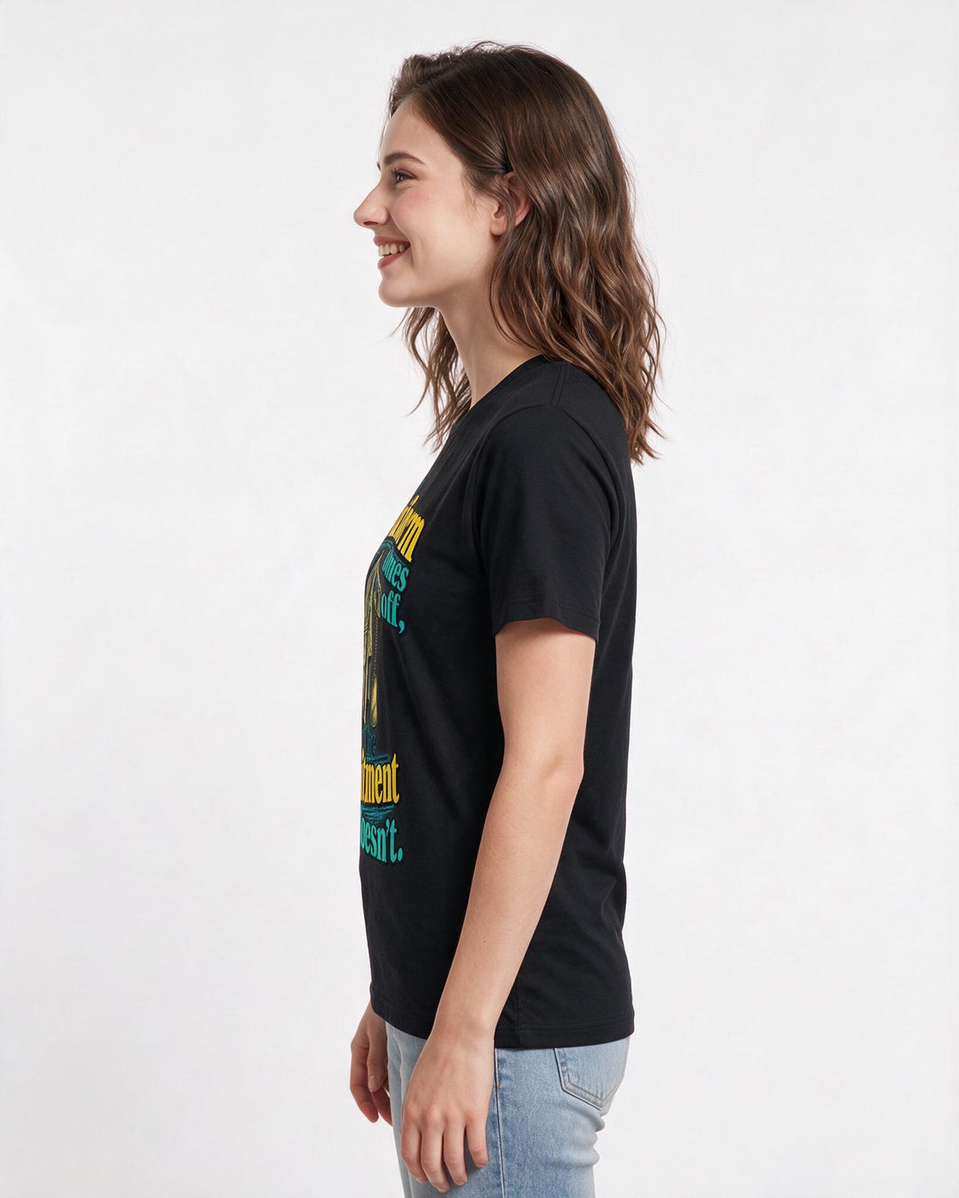 Veteran Black T-Shirt for Women – Everyday Expression Graphic Tee product image 2