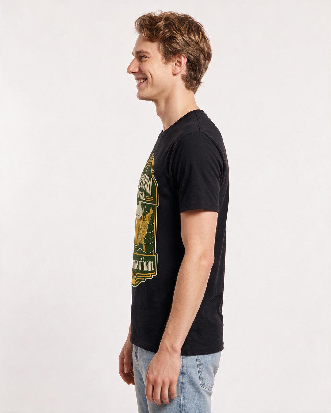 Beer Black T-Shirt for Men – Everyday Expression Graphic Tee product image 2