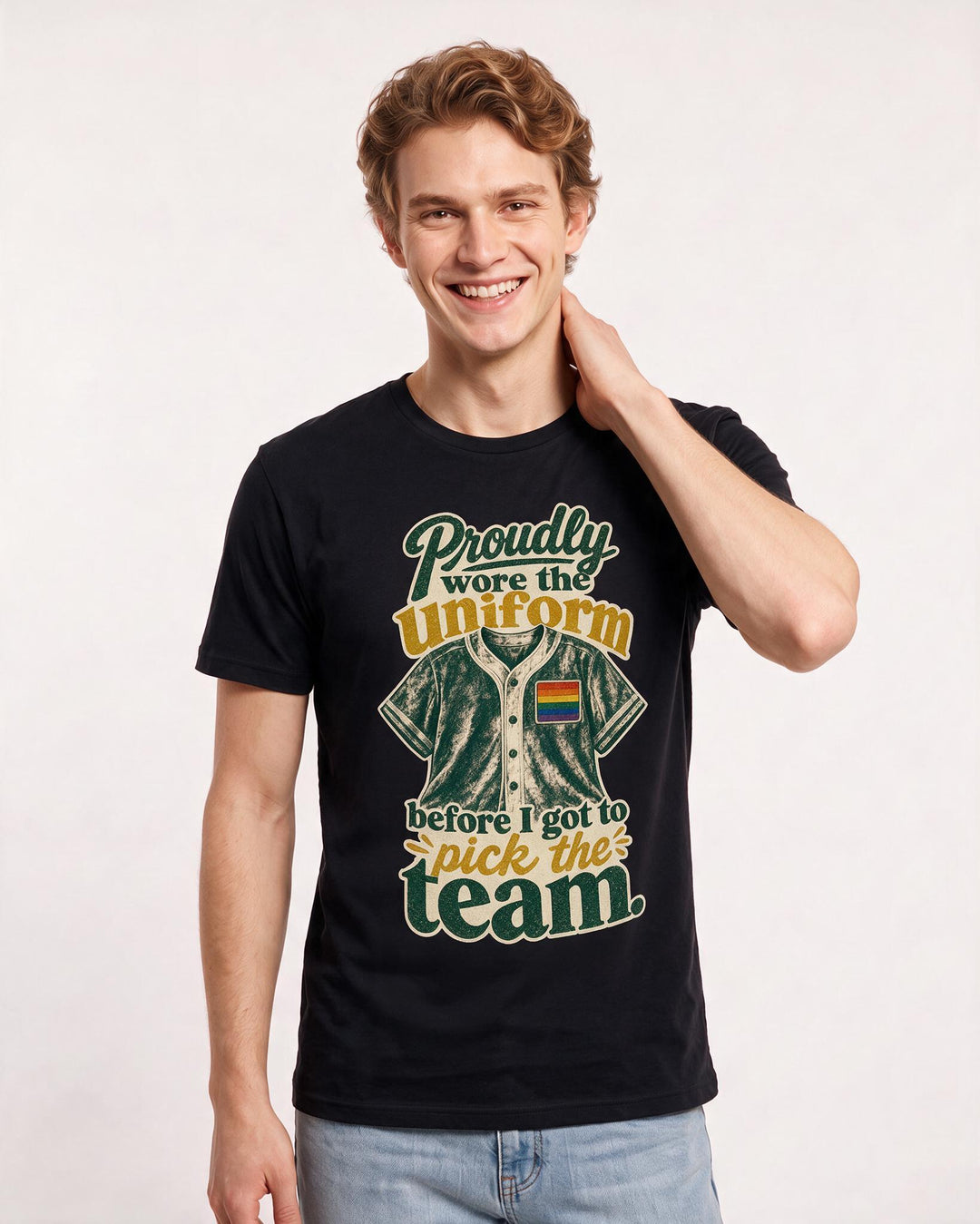 Pride Black T-Shirt for Men – Everyday Expression Graphic Tee product image 1
