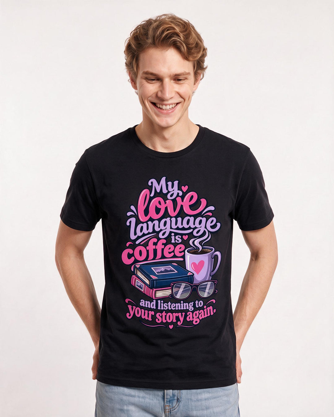 Grandparent Black T-Shirt for Men – Everyday Expression Graphic Tee product image 1