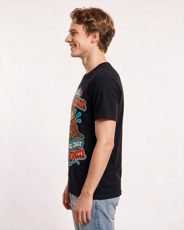 Teacher Black T-Shirt for Men – Everyday Expression Graphic Tee product image 2