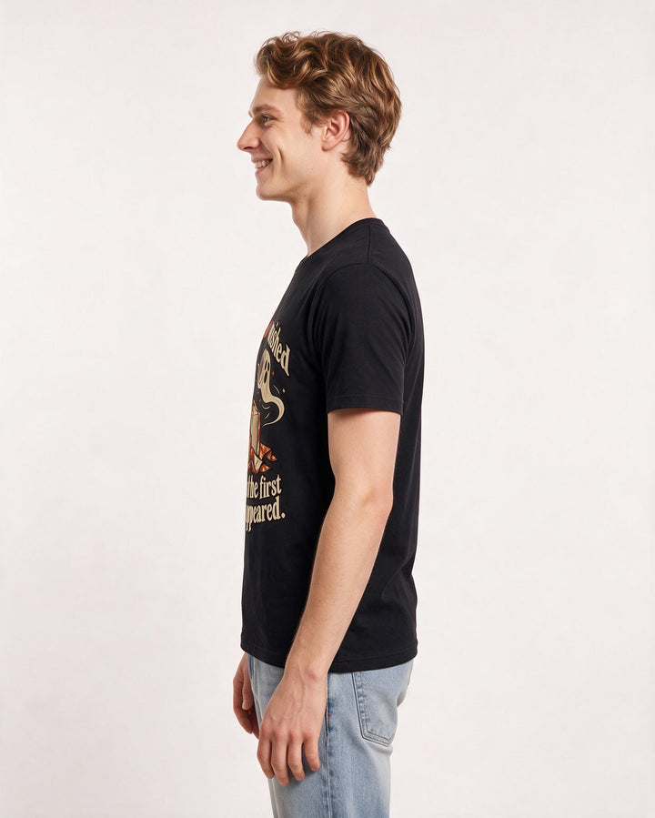 Christmas Black T-Shirt for Men – Holiday Theme Graphic Tee product image 2