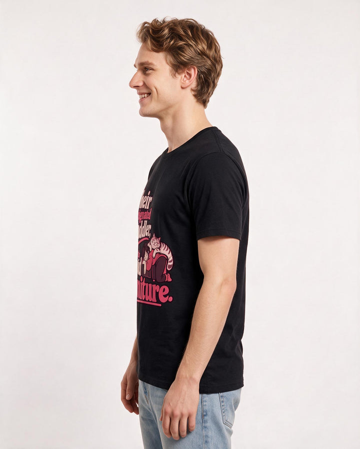 Pet Lover Black T-Shirt for Men – Everyday Expression Graphic Tee product image 2