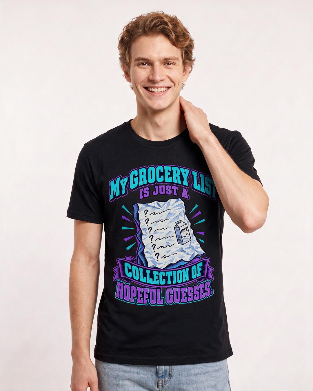 Meme Black T-Shirt for Men – Everyday Expression Graphic Tee product image 1