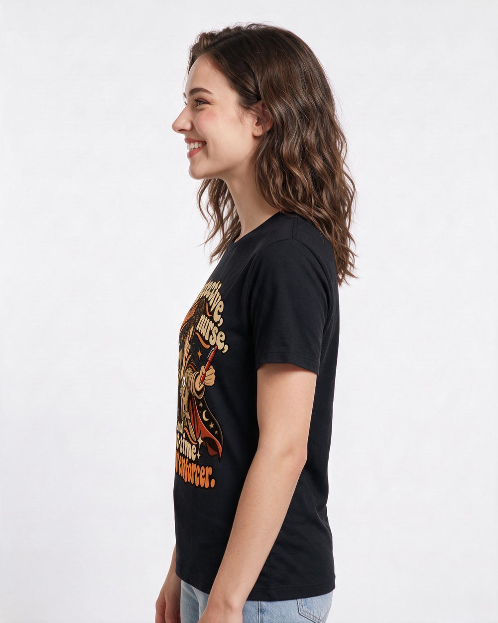 Teacher Black T-Shirt for Women – Everyday Expression Graphic Tee product image 2
