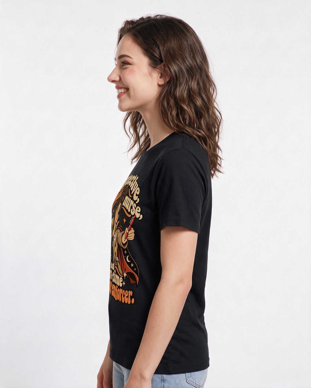 Teacher Black T-Shirt for Women – Everyday Expression Graphic Tee product image 2
