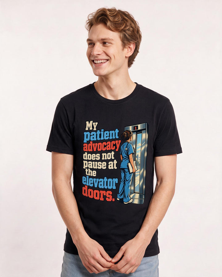 Nurse Black T-Shirt for Men – Nursing Life Graphic Tee product image 1