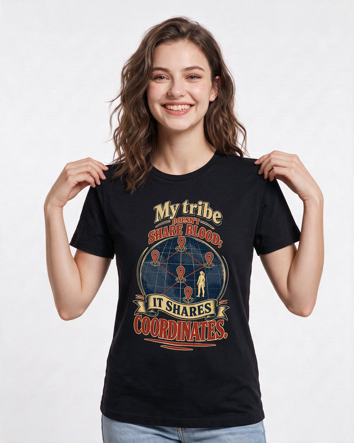 Veteran Black T-Shirt for Women – Everyday Expression Graphic Tee product image 1