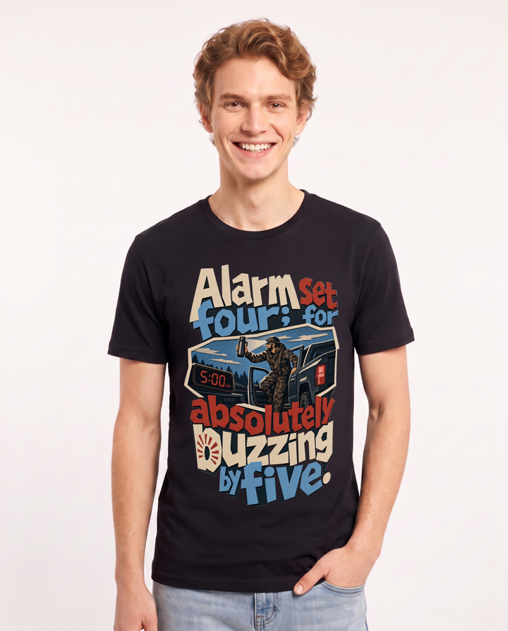 Hunting Black T-Shirt for Men – Everyday Expression Graphic Tee product image 3