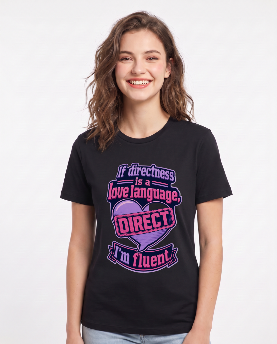 Neurodiversity Black T-Shirt for Women – Everyday Expression Graphic Tee product image 3