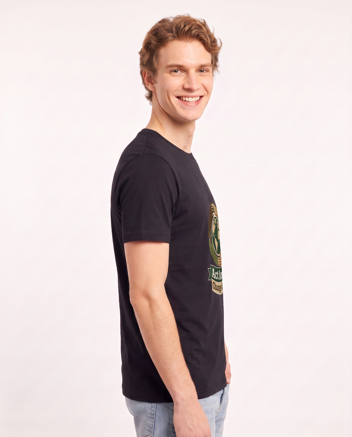Act Local, Change Global Men's Black T-Shirt product image 3