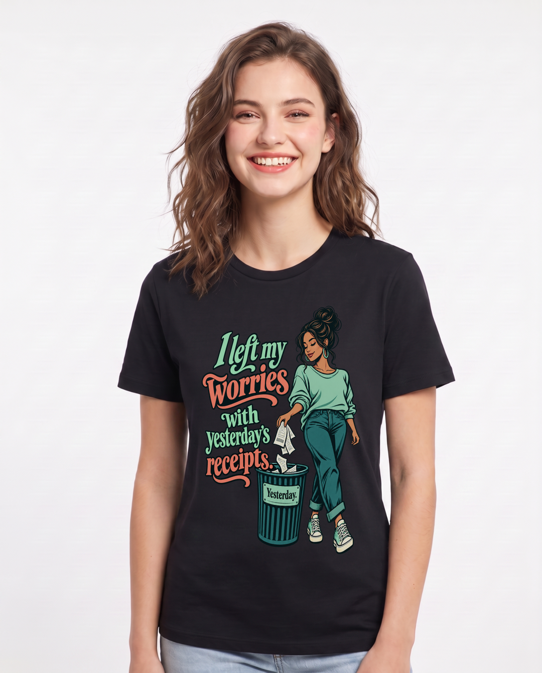 Christian Faith Black T-Shirt for Women – Everyday Expression Graphic Tee product image 3