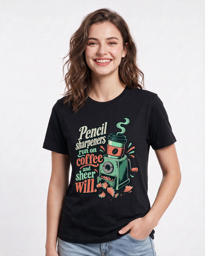 Teacher Black T-Shirt for Women – Everyday Expression Graphic Tee product image 1