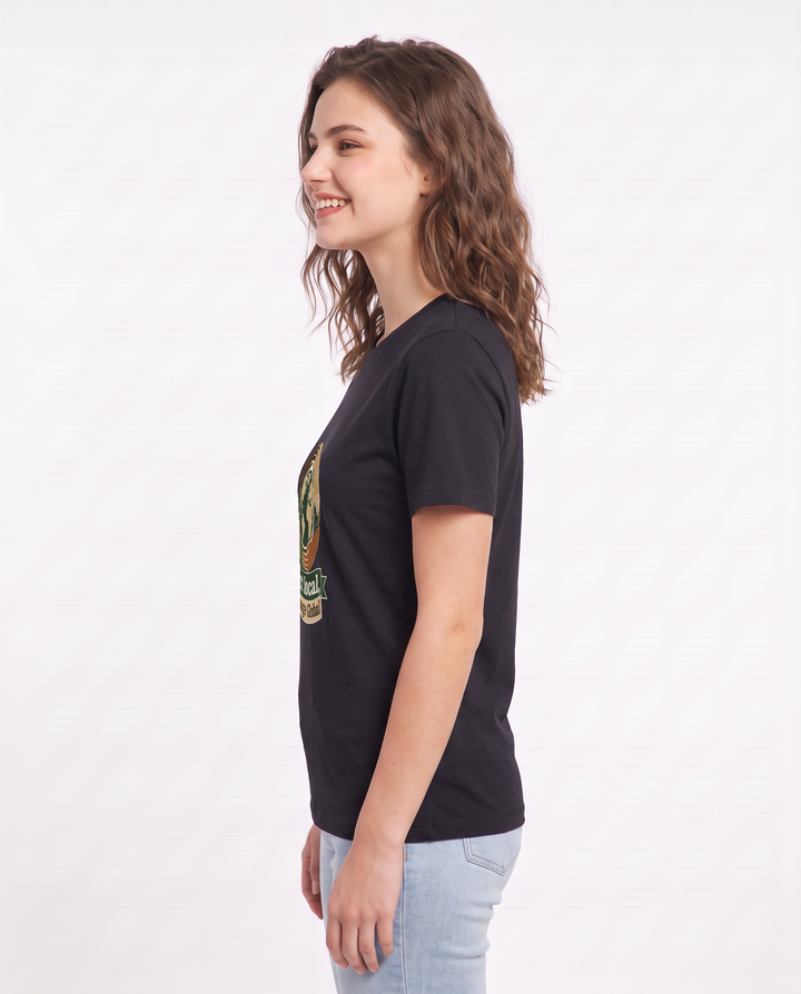 Act Local, Change Global Women's Black T-Shirt product image 3