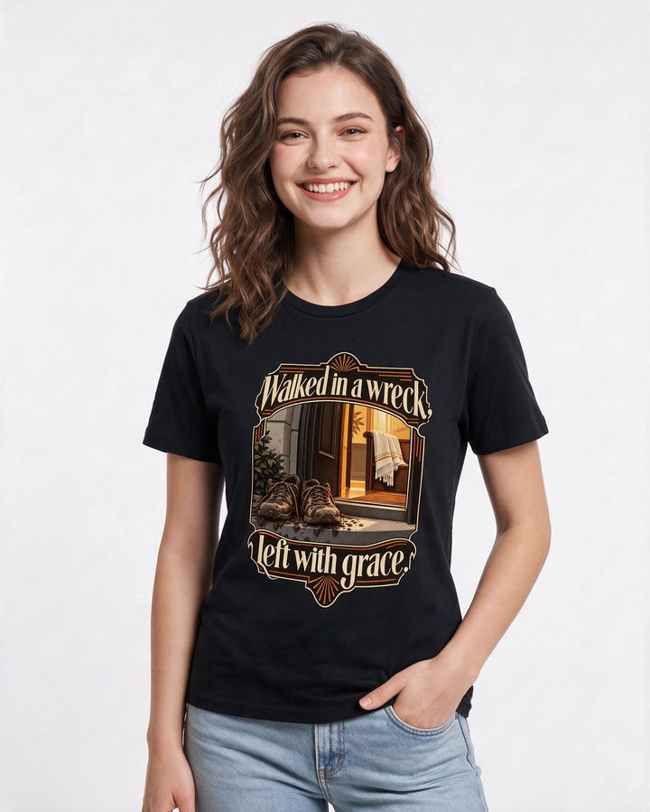 Christian Faith Black T-Shirt for Women – Everyday Expression Graphic Tee product image 1