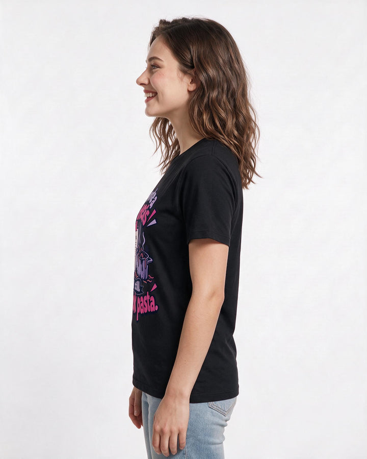 Graduation Black T-Shirt for Women – Everyday Expression Graphic Tee product image 2