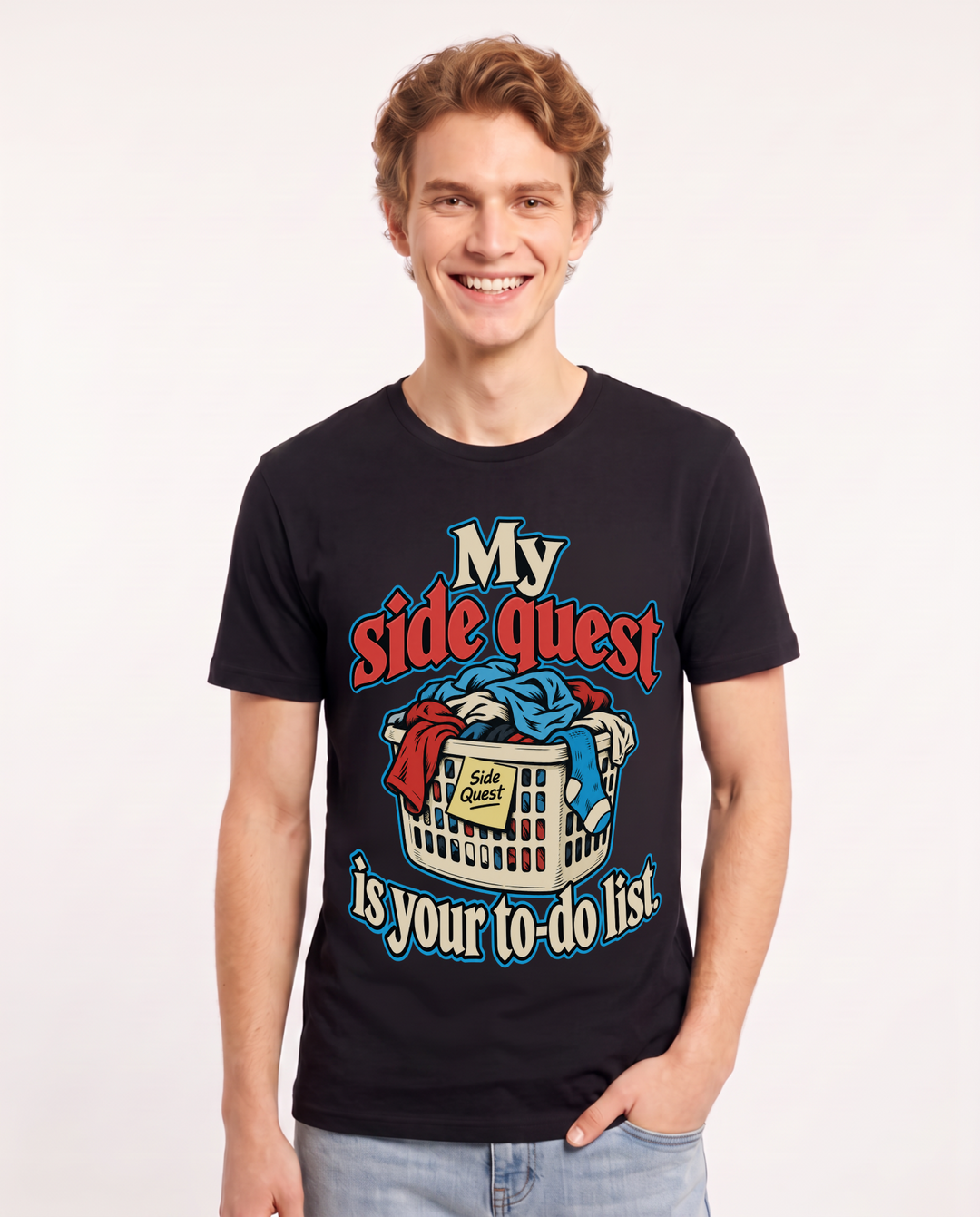 Gaming Black T-Shirt for Men – Game Night Graphic Tee product image 3