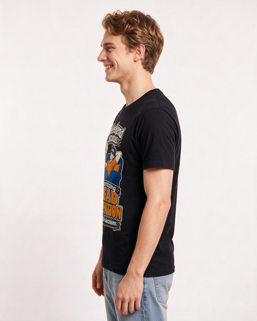 Beer Black T-Shirt for Men – Everyday Expression Graphic Tee product image 2