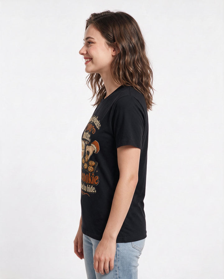 Family Black T-Shirt for Women – Everyday Expression Graphic Tee product image 2