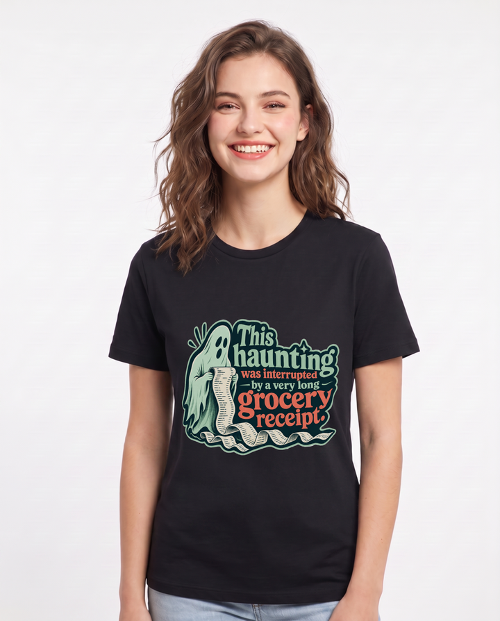 Halloween Black T-Shirt for Women – Halloween Theme Graphic Tee product image 3