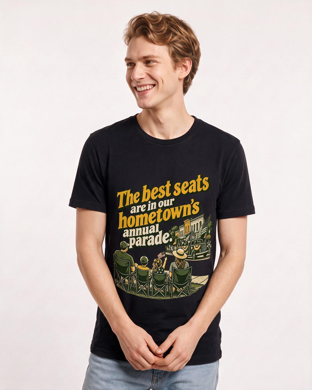 Patriotic Black T-Shirt for Men – Everyday Expression Graphic Tee product image 1