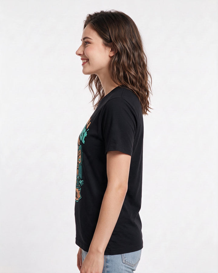 Gaming Black T-Shirt for Women – Game Night Graphic Tee product image 2