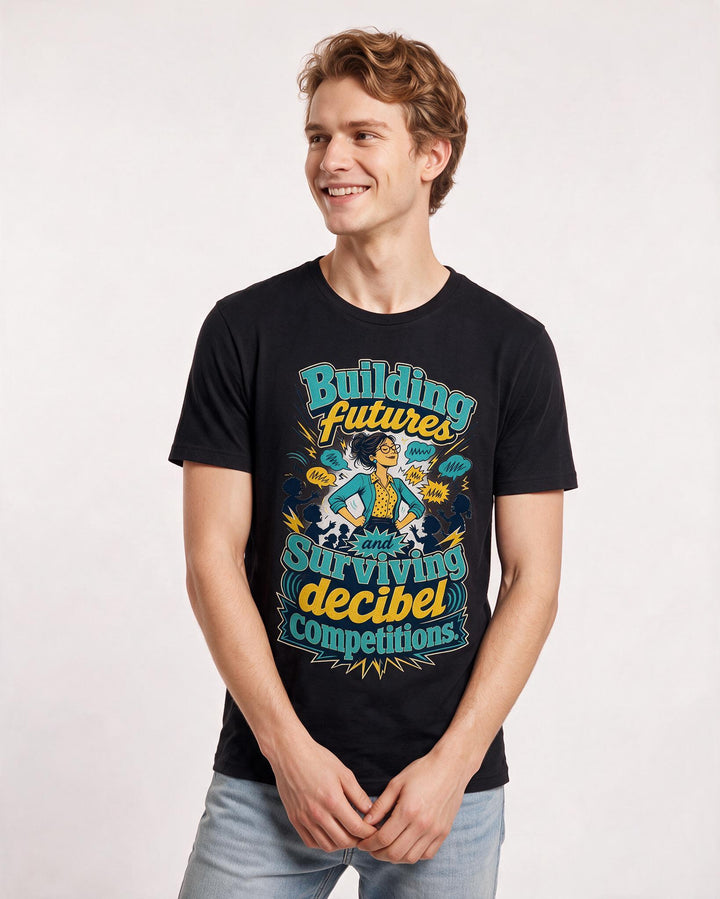 Teacher Black T-Shirt for Men – Everyday Expression Graphic Tee product image 3