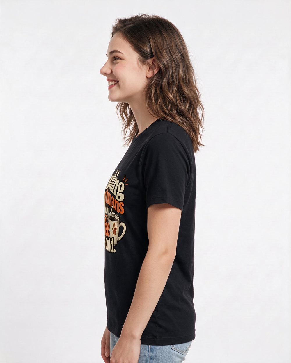 Teacher Black T-Shirt for Women – Everyday Expression Graphic Tee product image 2