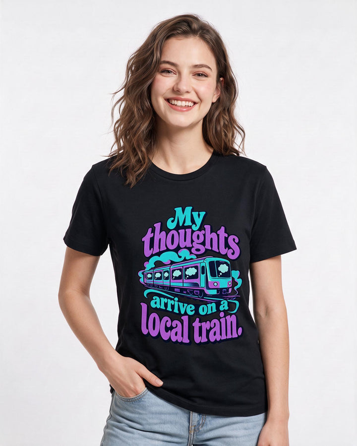 Neurodiversity Black T-Shirt for Women – Everyday Expression Graphic Tee product image 1