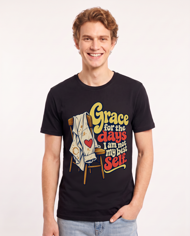 Christian Faith Black T-Shirt for Men – Everyday Expression Graphic Tee product image 3