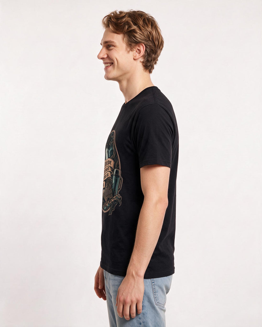 Hunting Black T-Shirt for Men – Everyday Expression Graphic Tee product image 2