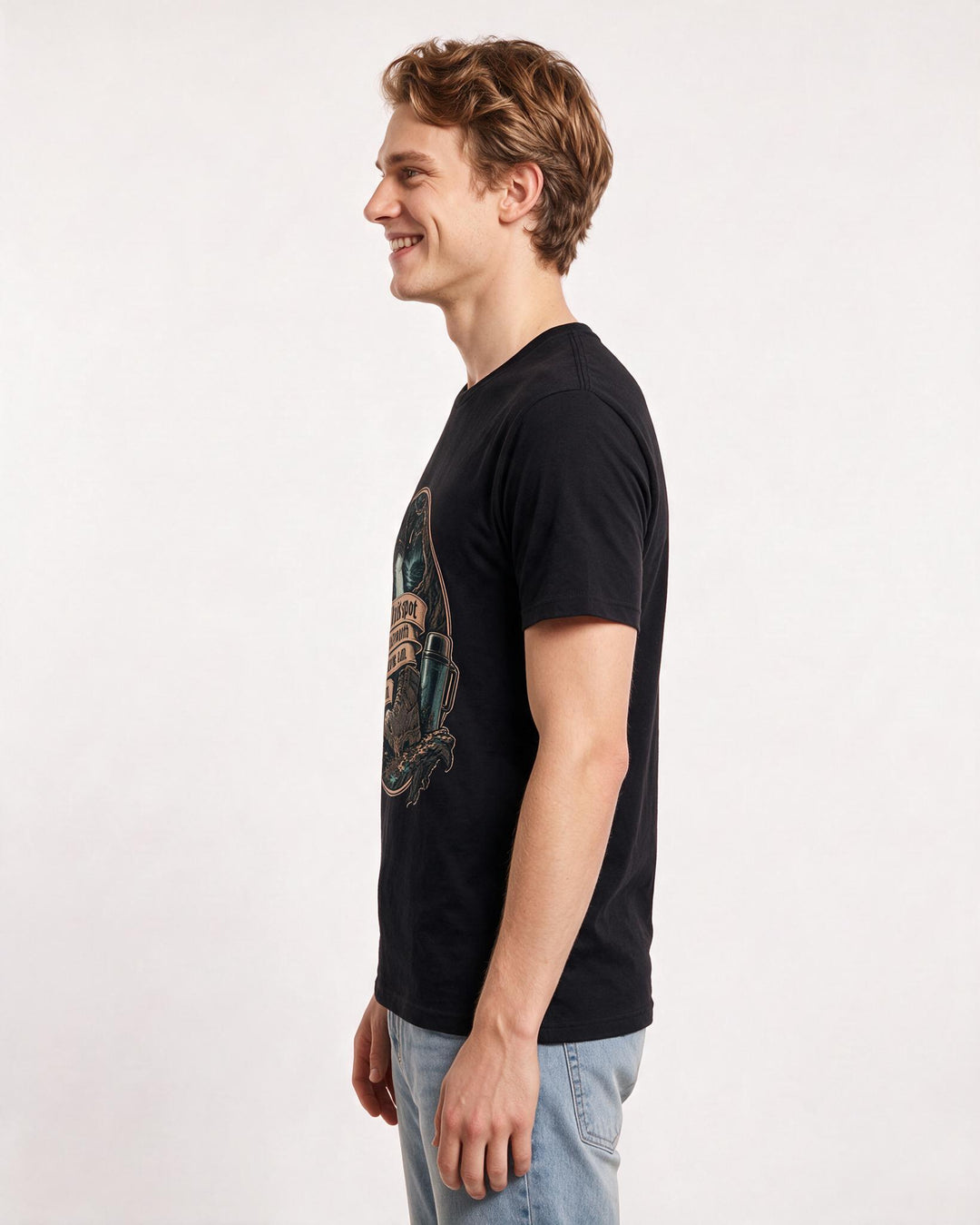 Hunting Black T-Shirt for Men – Everyday Expression Graphic Tee product image 2