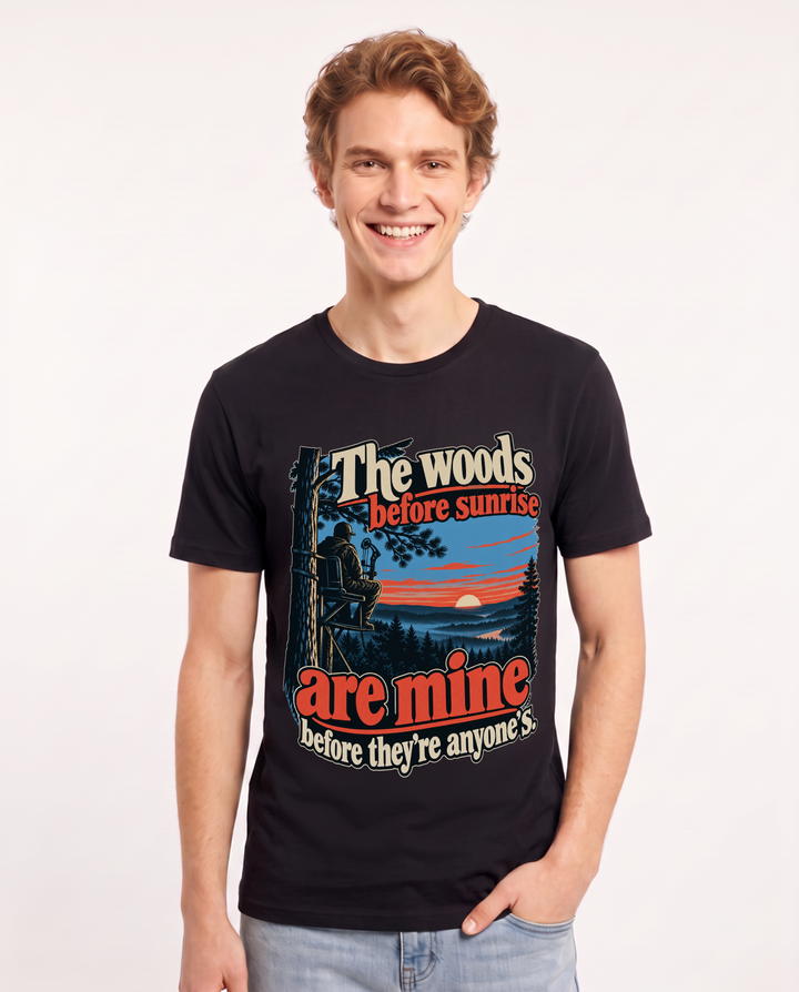 Hunting Black T-Shirt for Men – Everyday Expression Graphic Tee product image 3