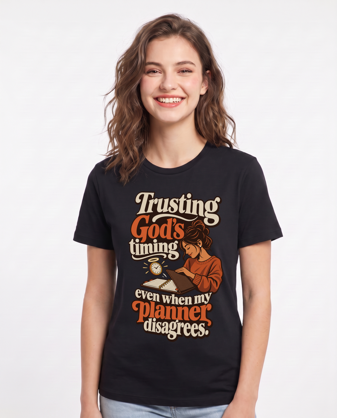 Christian Faith Black T-Shirt for Women – Everyday Expression Graphic Tee product image 3