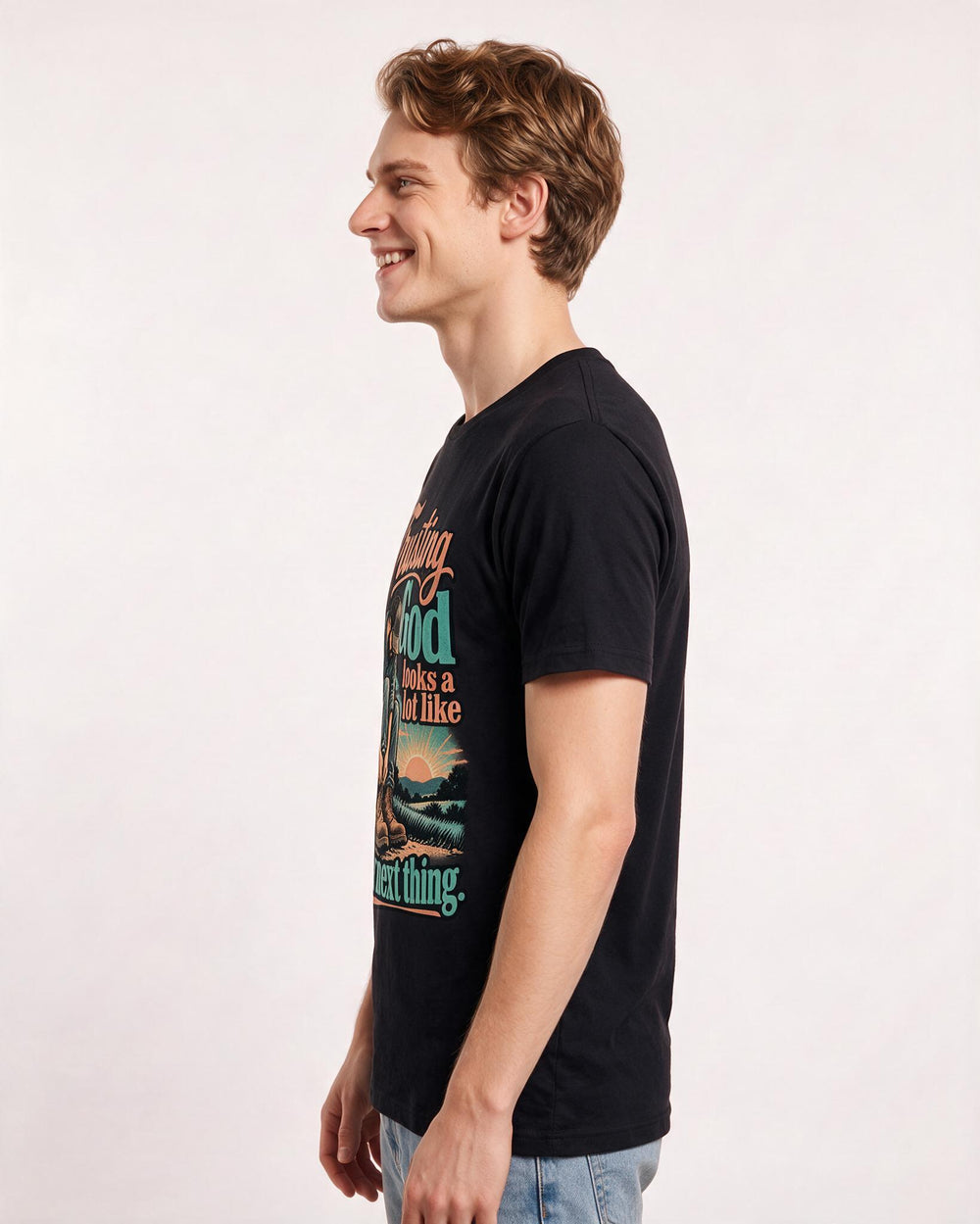Christian Faith Black T-Shirt for Men – Everyday Expression Graphic Tee product image 2
