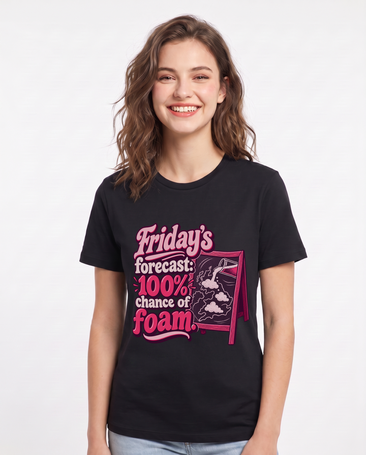 Beer Black T-Shirt for Women – Everyday Expression Graphic Tee product image 3