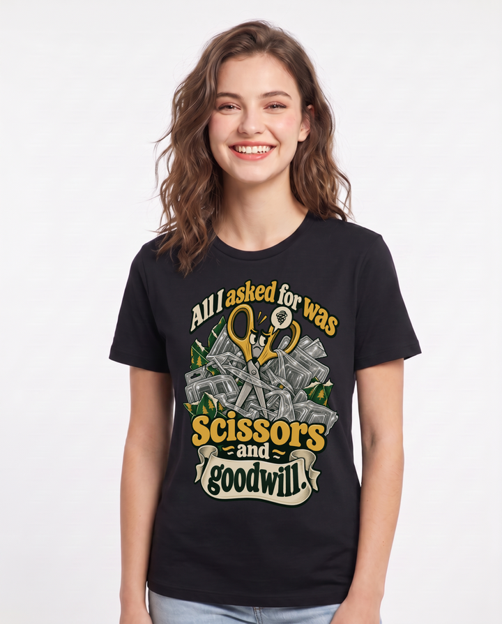 Christmas Black T-Shirt for Women – Holiday Theme Graphic Tee product image 3